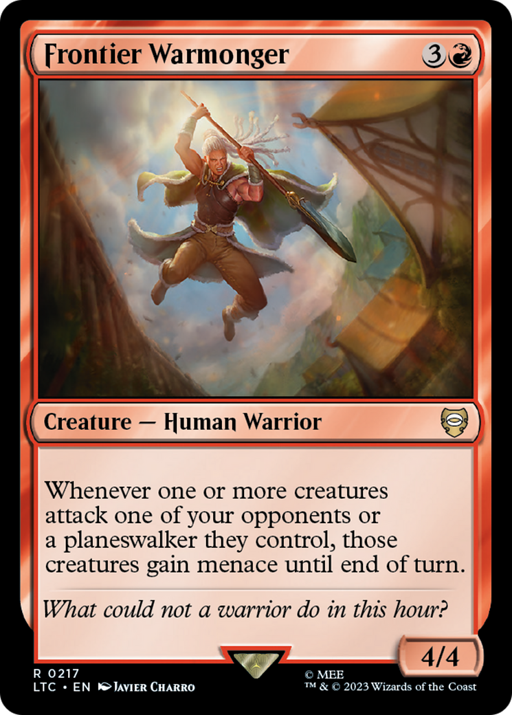 Frontier Warmonger [The Lord of the Rings: Tales of Middle-Earth Commander] | Jomio and Rueliete's Cards and Comics