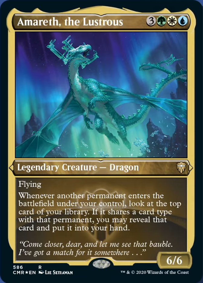 Amareth, the Lustrous (Etched) [Commander Legends] | Jomio and Rueliete's Cards and Comics