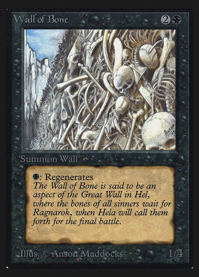 Wall of Bone [Collectors' Edition] | Jomio and Rueliete's Cards and Comics