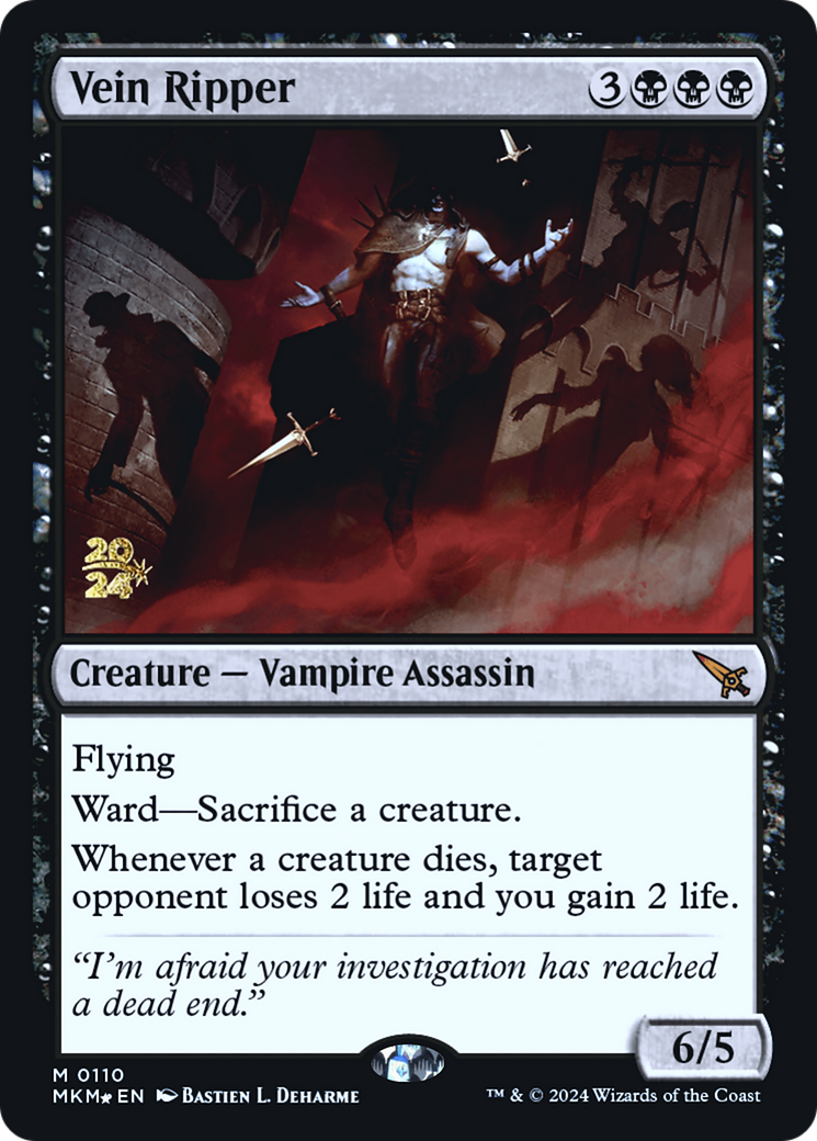 Vein Ripper [Murders at Karlov Manor Prerelease Promos] | Jomio and Rueliete's Cards and Comics