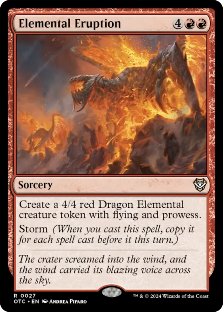 Elemental Eruption [Outlaws of Thunder Junction Commander] | Jomio and Rueliete's Cards and Comics