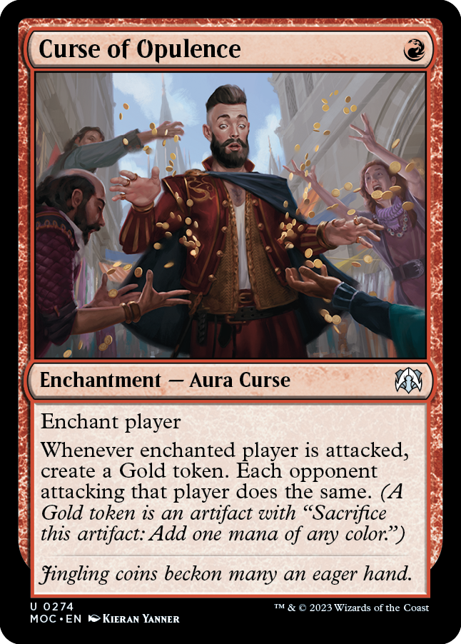 Curse of Opulence [March of the Machine Commander] | Jomio and Rueliete's Cards and Comics