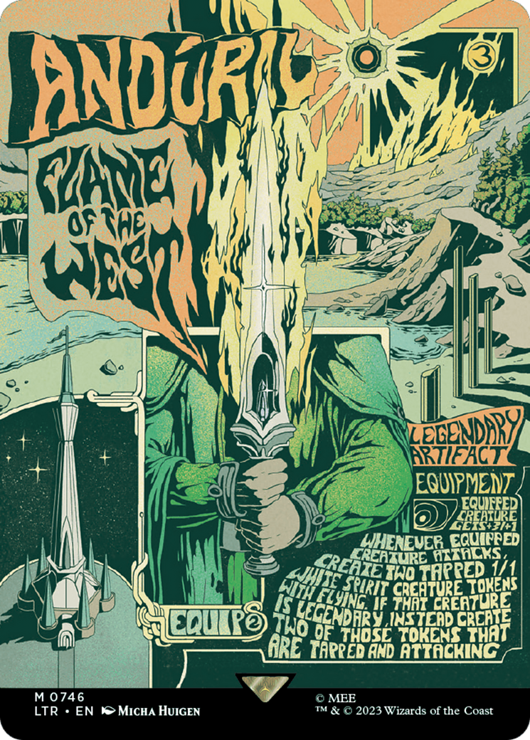 Anduril, Flame of the West (Borderless Poster) [The Lord of the Rings: Tales of Middle-Earth] | Jomio and Rueliete's Cards and Comics
