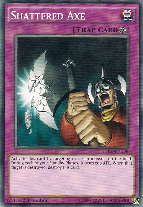 Shattered Axe [YGLD-ENC38] Common | Jomio and Rueliete's Cards and Comics