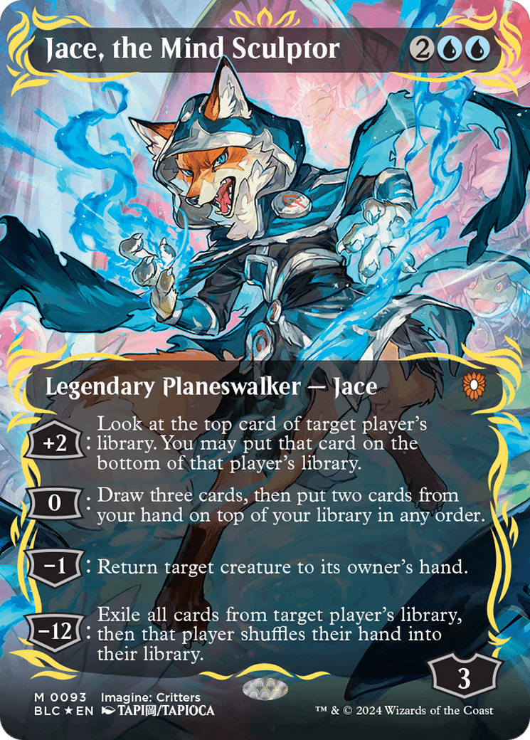 Jace, the Mind Sculptor (Borderless) (Raised Foil) [Bloomburrow Commander] | Jomio and Rueliete's Cards and Comics