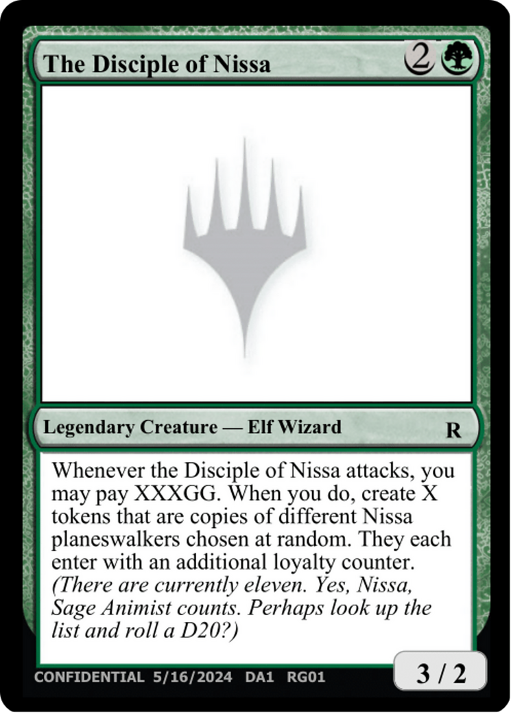The Disciple of Nissa [Unknown Event] | Jomio and Rueliete's Cards and Comics