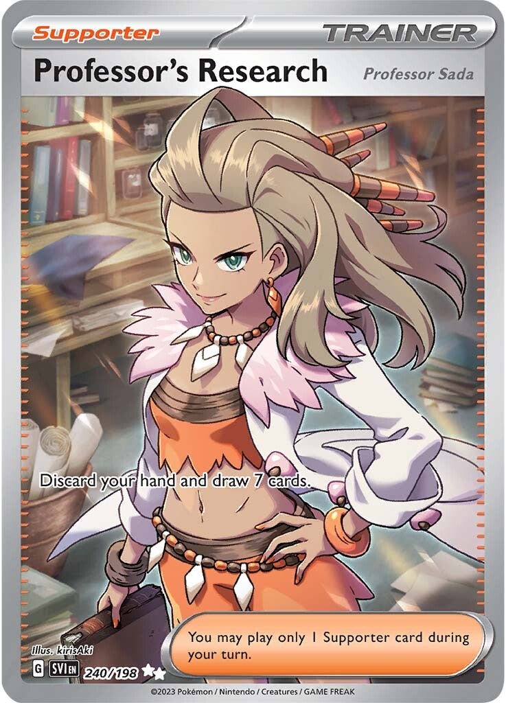 Professor's Research (240/198) [Scarlet & Violet: Base Set] | Jomio and Rueliete's Cards and Comics