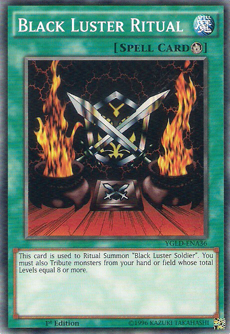 Black Luster Ritual [YGLD-ENA36] Common | Jomio and Rueliete's Cards and Comics