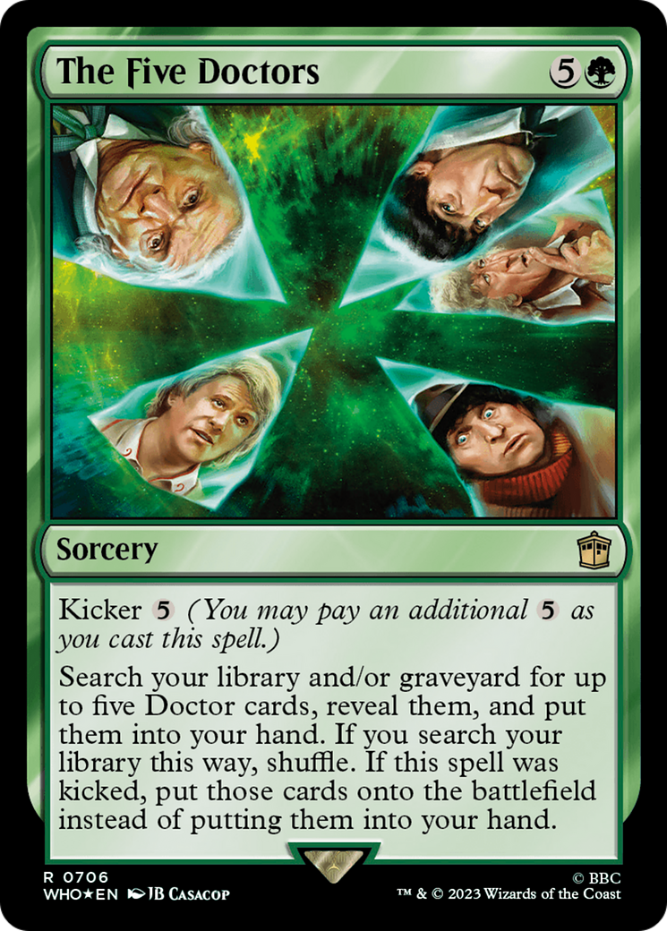 The Five Doctors (Surge Foil) [Doctor Who] | Jomio and Rueliete's Cards and Comics
