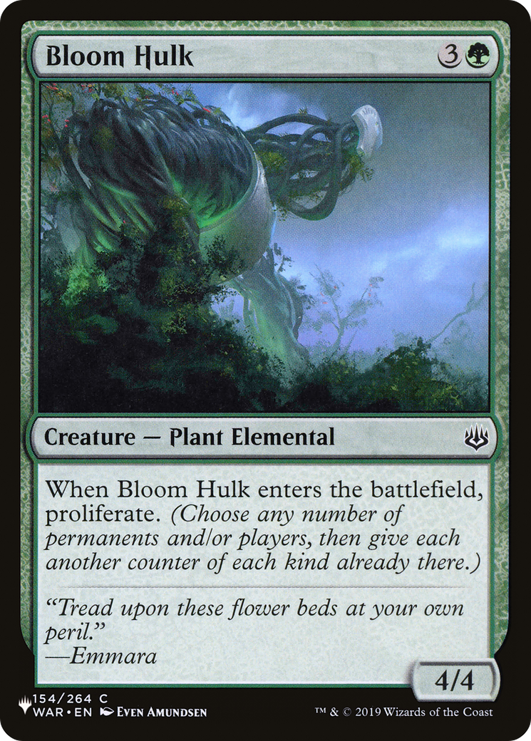 Bloom Hulk [The List] | Jomio and Rueliete's Cards and Comics