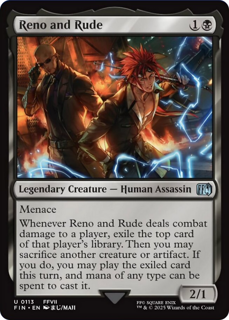 Reno and Rude [FINAL FANTASY] | Jomio and Rueliete's Cards and Comics