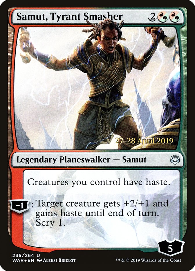 Samut, Tyrant Smasher [War of the Spark Prerelease Promos] | Jomio and Rueliete's Cards and Comics