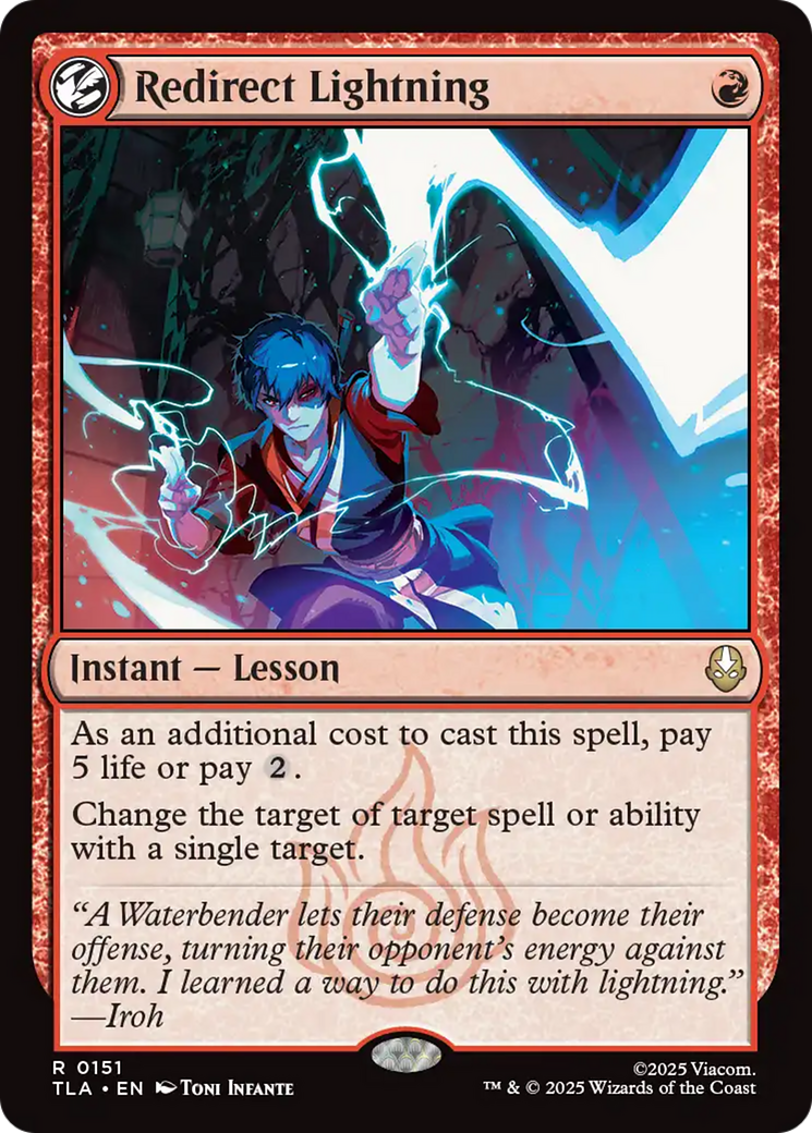 Redirect Lightning [Avatar: The Last Airbender] | Jomio and Rueliete's Cards and Comics
