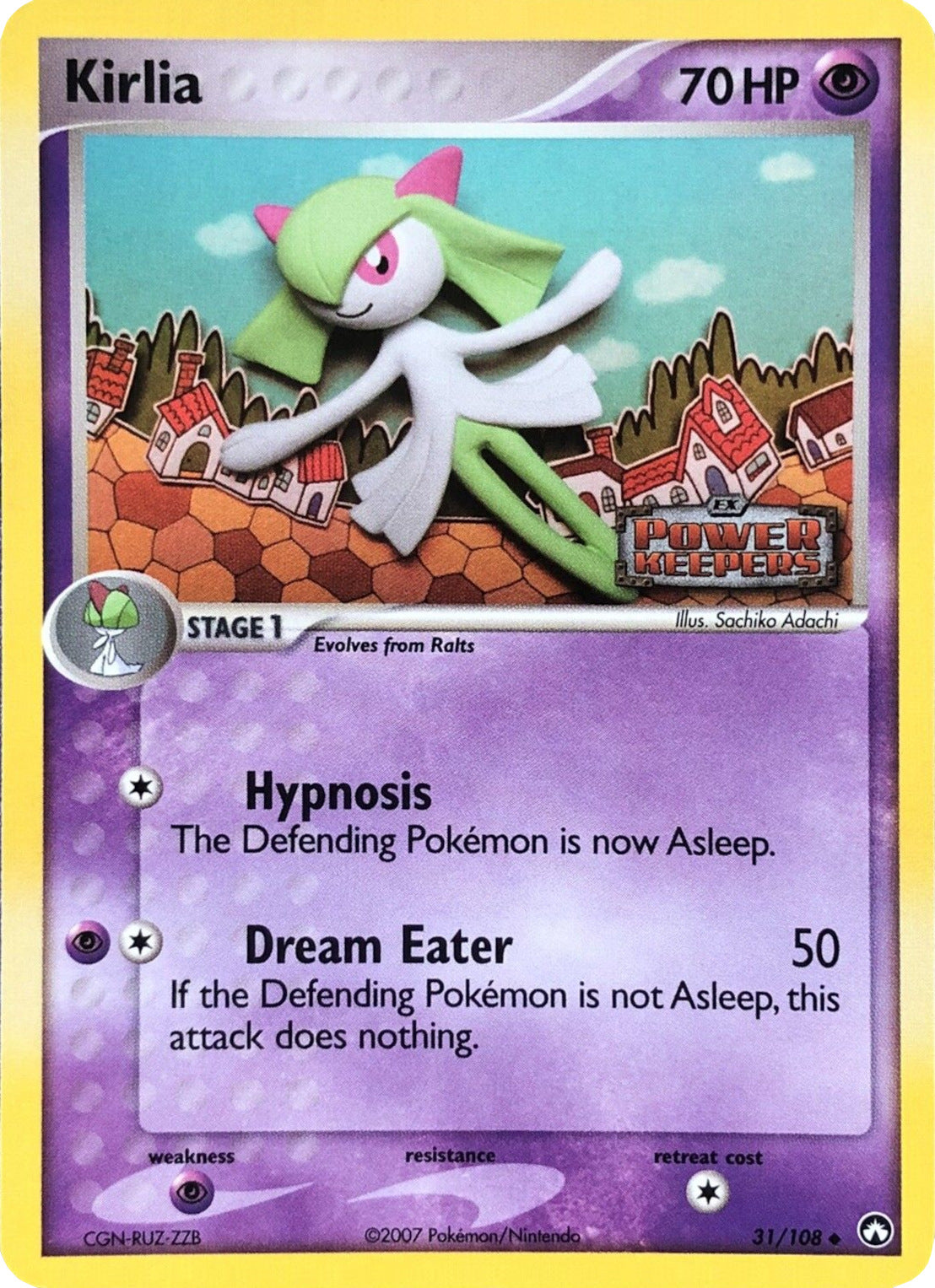 Kirlia (31/108) (Stamped) [EX: Power Keepers] | Jomio and Rueliete's Cards and Comics