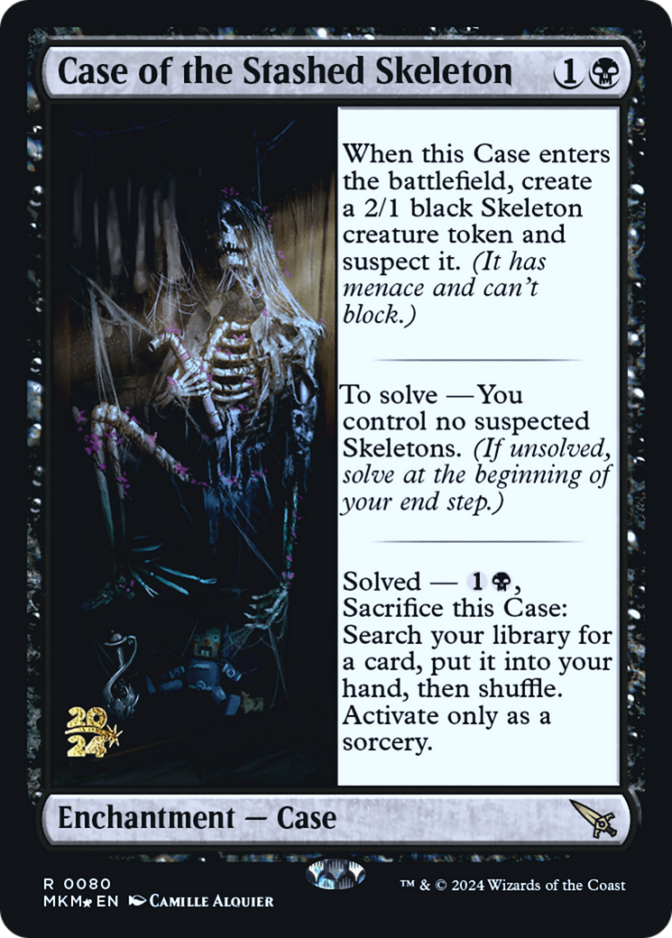 Case of the Stashed Skeleton [Murders at Karlov Manor Prerelease Promos] | Jomio and Rueliete's Cards and Comics
