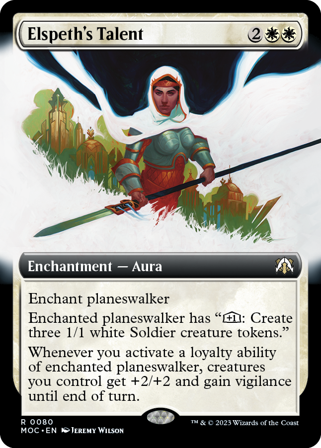 Elspeth's Talent (Extended Art) [March of the Machine Commander] | Jomio and Rueliete's Cards and Comics