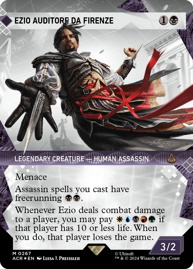 Ezio Auditore da Firenze (Showcase) (Textured Foil) [Assassin's Creed] | Jomio and Rueliete's Cards and Comics