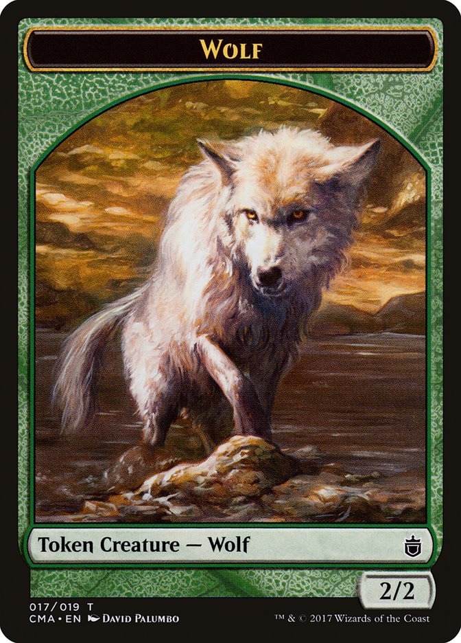 Wolf Token (017/019) [Commander Anthology Tokens] | Jomio and Rueliete's Cards and Comics