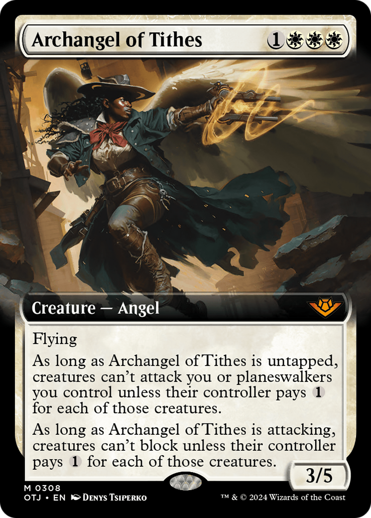 Archangel of Tithes (Extended Art) [Outlaws of Thunder Junction] | Jomio and Rueliete's Cards and Comics