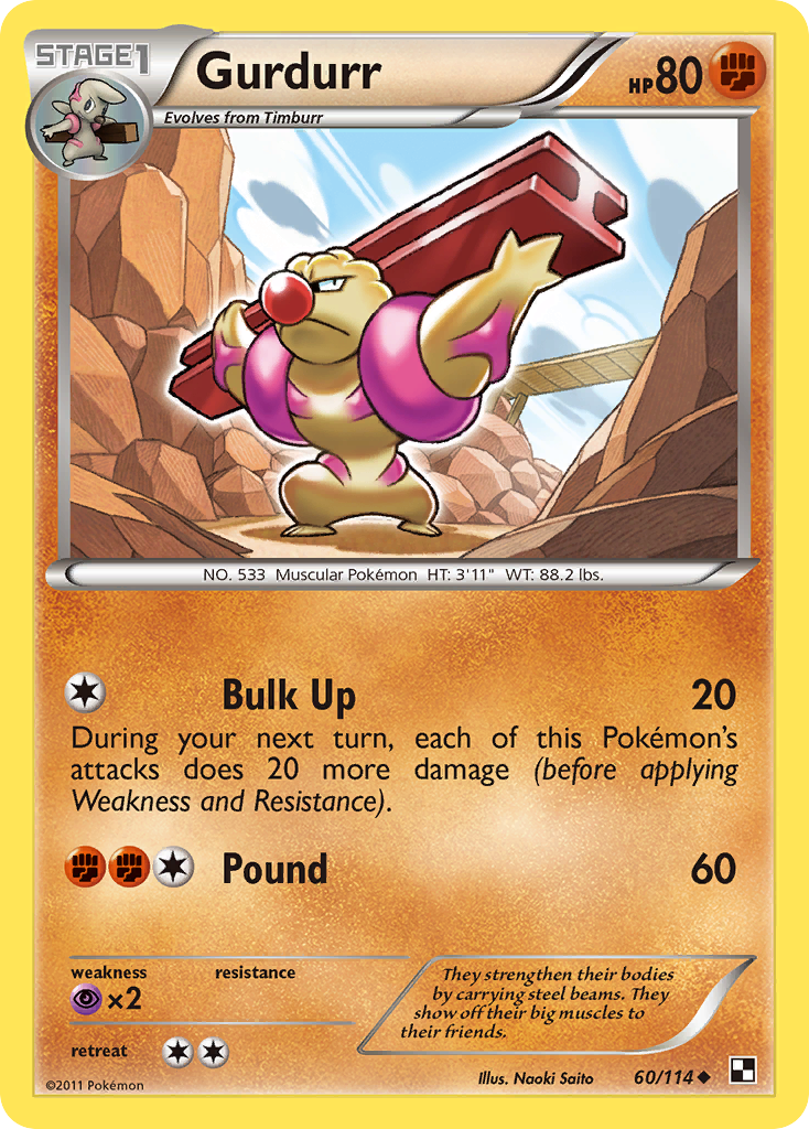 Gurdurr (60/114) [Black & White: Base Set] | Jomio and Rueliete's Cards and Comics