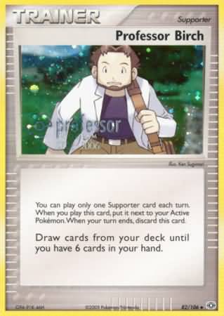 Professor Birch (82/106) (2006) [Professor Program Promos] | Jomio and Rueliete's Cards and Comics