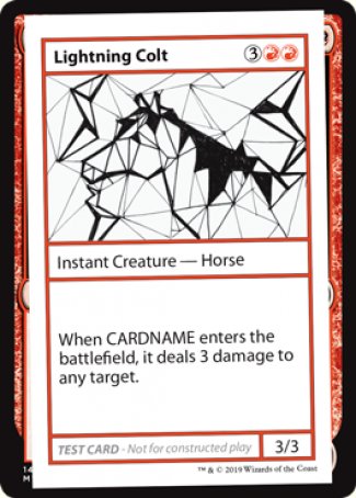 Lightning Colt (2021 Edition) [Mystery Booster Playtest Cards] | Jomio and Rueliete's Cards and Comics
