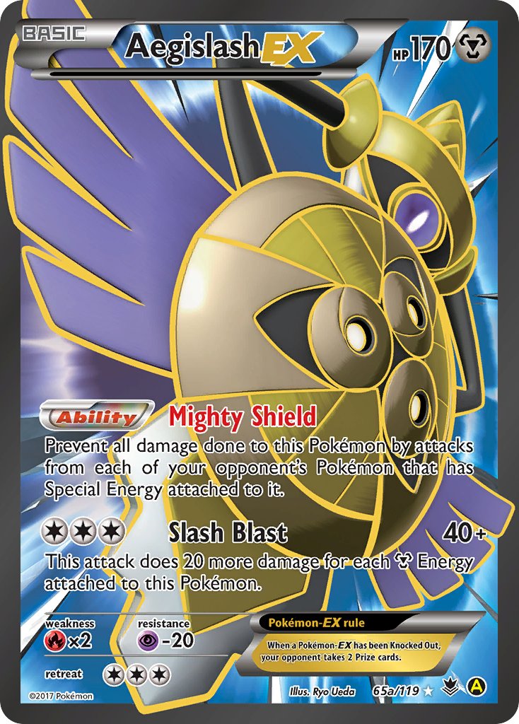 Aegislash EX (65a/119) [Alternate Art Promos] | Jomio and Rueliete's Cards and Comics