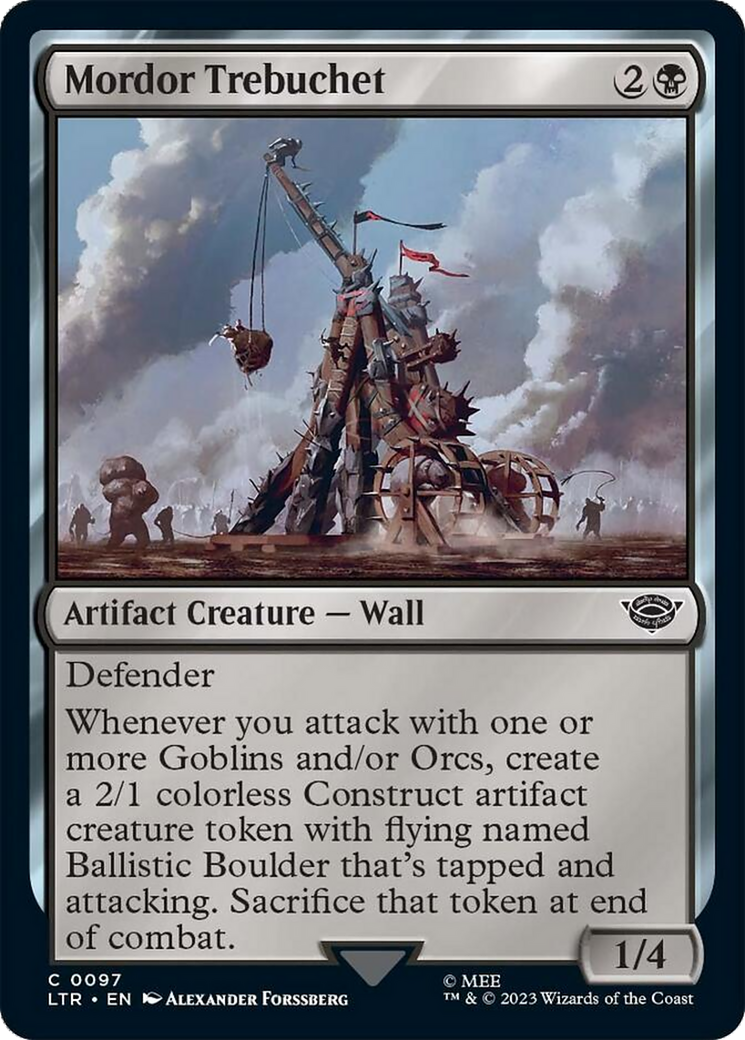 Mordor Trebuchet [The Lord of the Rings: Tales of Middle-Earth] | Jomio and Rueliete's Cards and Comics