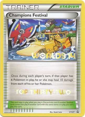 Champions Festival (XY27) (2014 Top Thirty Two) [XY: Black Star Promos] | Jomio and Rueliete's Cards and Comics