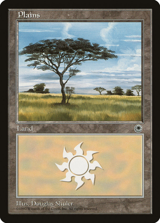 Plains (No Flowers / Closest Tree on Left) [Portal] | Jomio and Rueliete's Cards and Comics