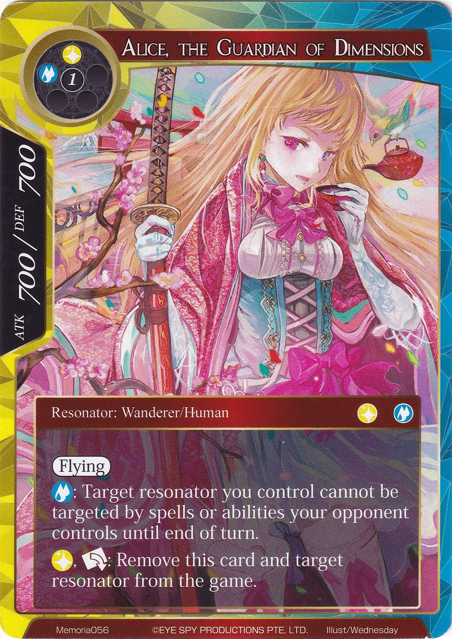 Alice, the Guardian of Dimensions (Memoria056) [Alice Origin Memoria Cards] | Jomio and Rueliete's Cards and Comics