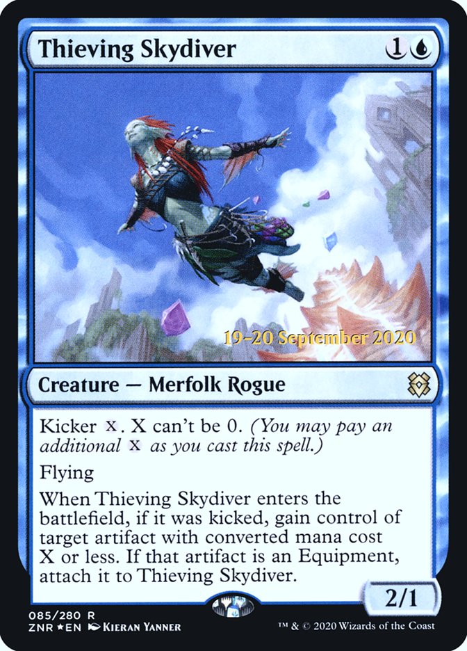 Thieving Skydiver [Zendikar Rising Prerelease Promos] | Jomio and Rueliete's Cards and Comics