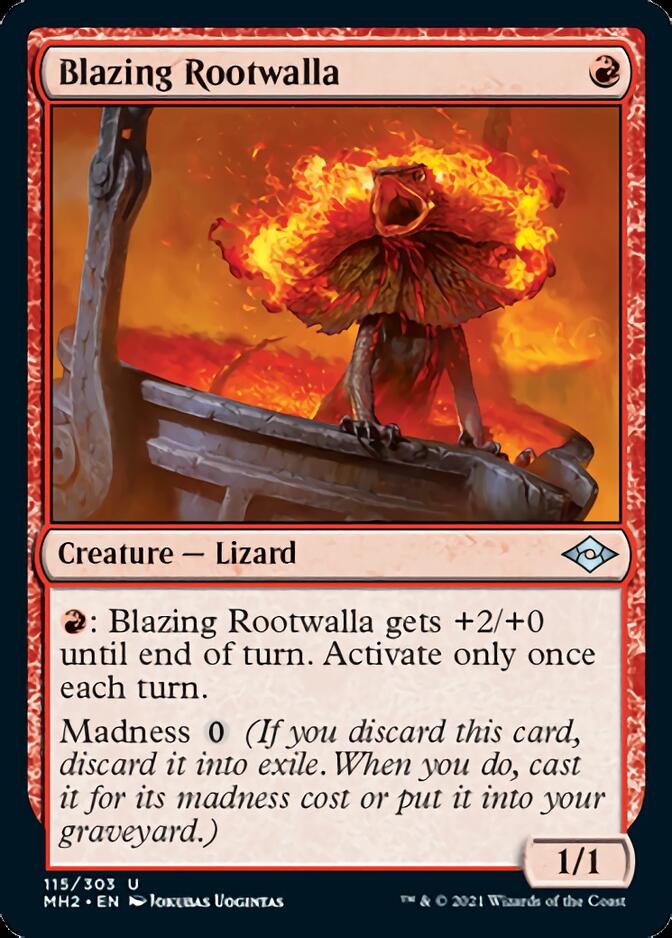 Blazing Rootwalla [Modern Horizons 2] | Jomio and Rueliete's Cards and Comics