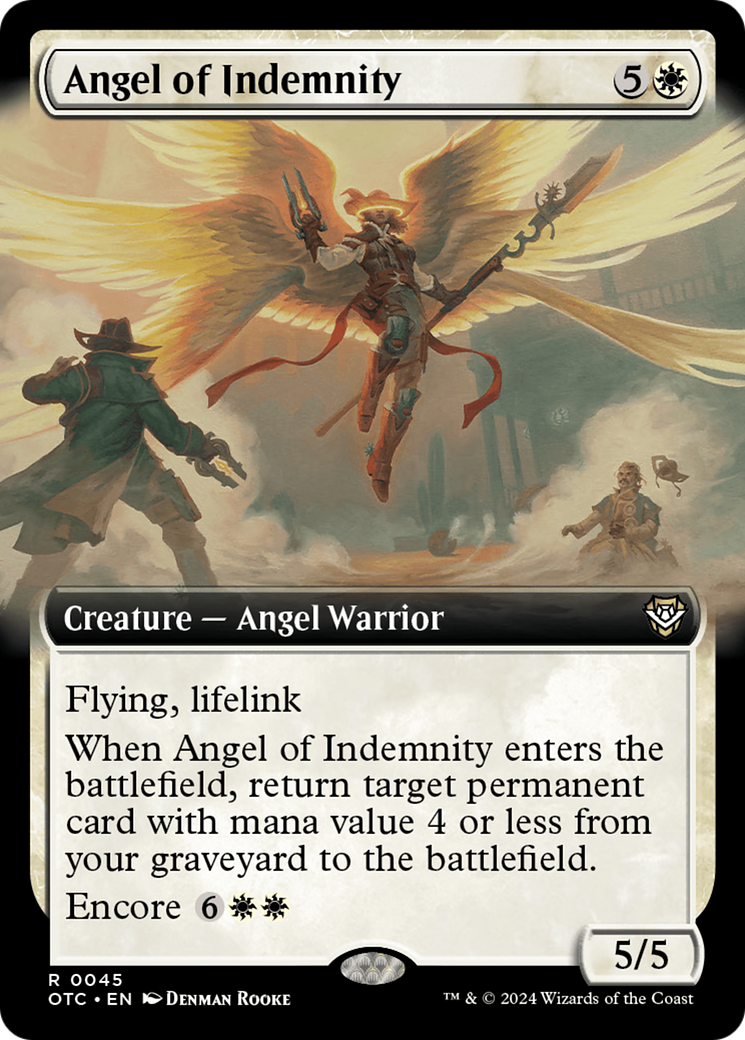 Angel of Indemnity (Extended Art) [Outlaws of Thunder Junction Commander] | Jomio and Rueliete's Cards and Comics