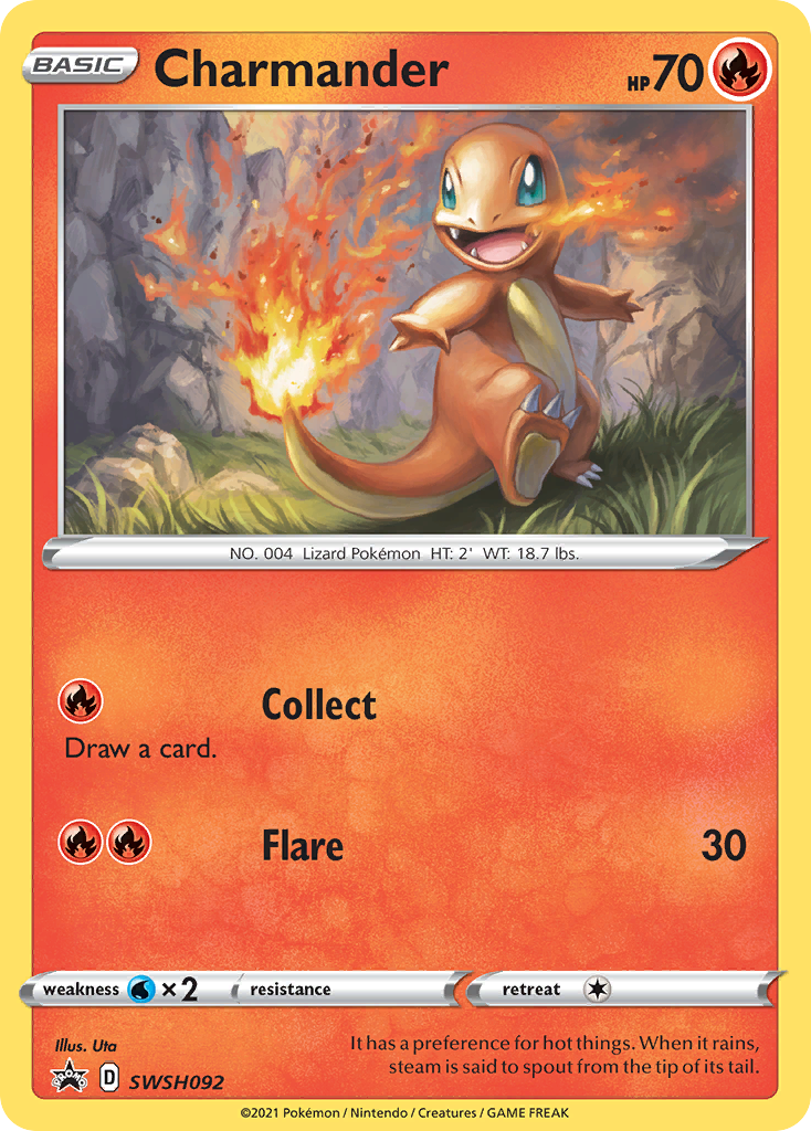 Charmander (SWSH092) [Sword & Shield: Black Star Promos] | Jomio and Rueliete's Cards and Comics