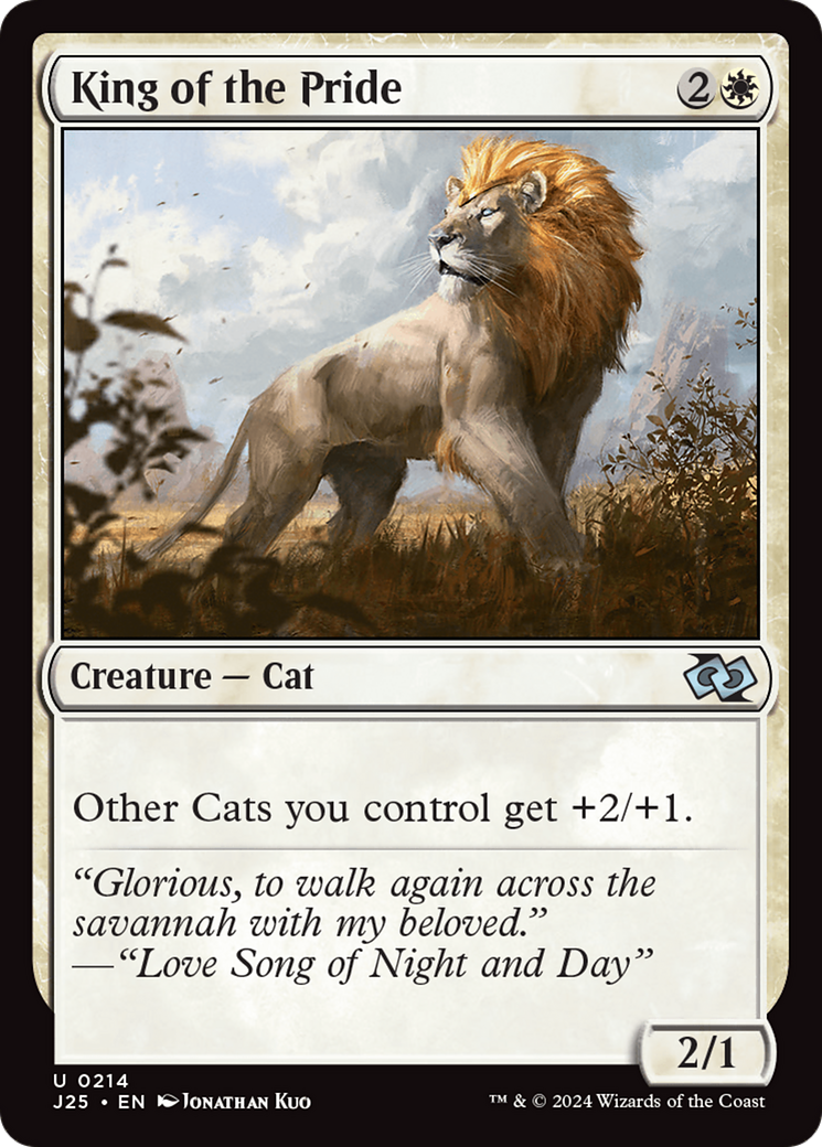 King of the Pride [Foundations Jumpstart] | Jomio and Rueliete's Cards and Comics