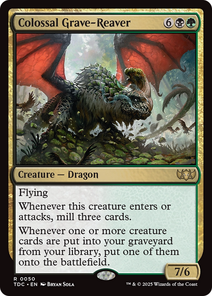 Colossal Grave-Reaver [Tarkir: Dragonstorm Commander] | Jomio and Rueliete's Cards and Comics