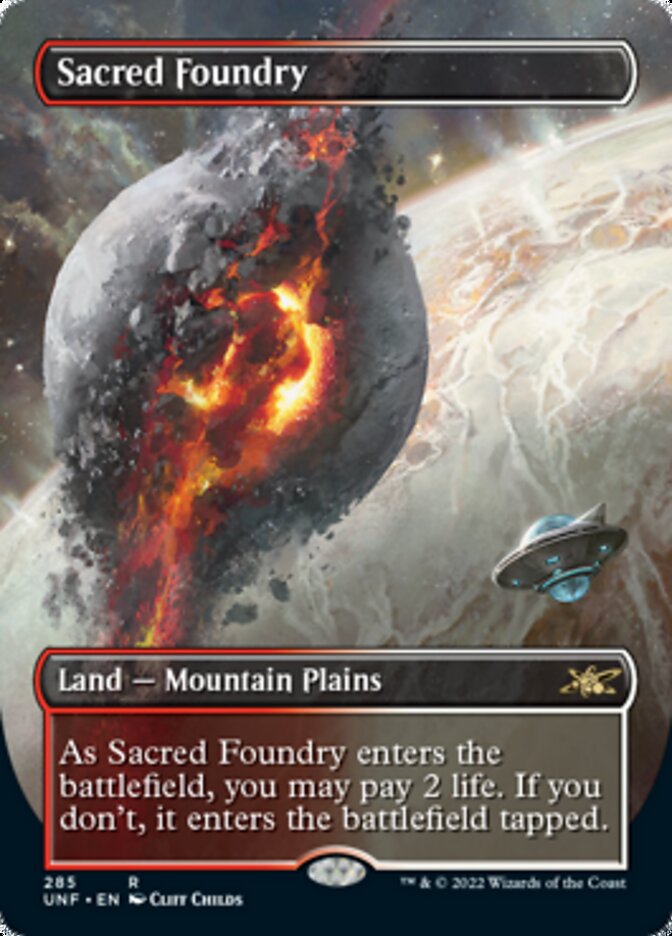 Sacred Foundry (Borderless) [Unfinity] | Jomio and Rueliete's Cards and Comics