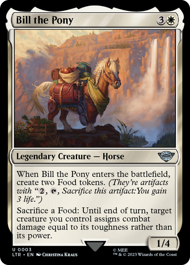Bill the Pony [The Lord of the Rings: Tales of Middle-Earth] | Jomio and Rueliete's Cards and Comics
