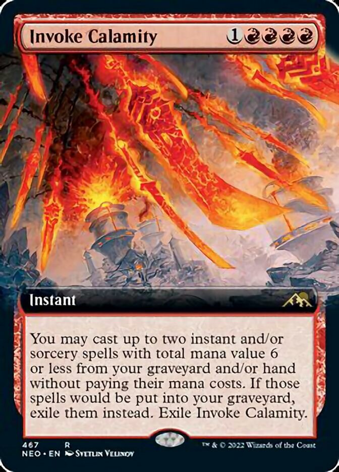 Invoke Calamity (Extended Art) [Kamigawa: Neon Dynasty] | Jomio and Rueliete's Cards and Comics