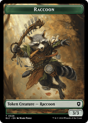 Rat // Raccoon Double-Sided Token [Bloomburrow Commander Tokens] | Jomio and Rueliete's Cards and Comics