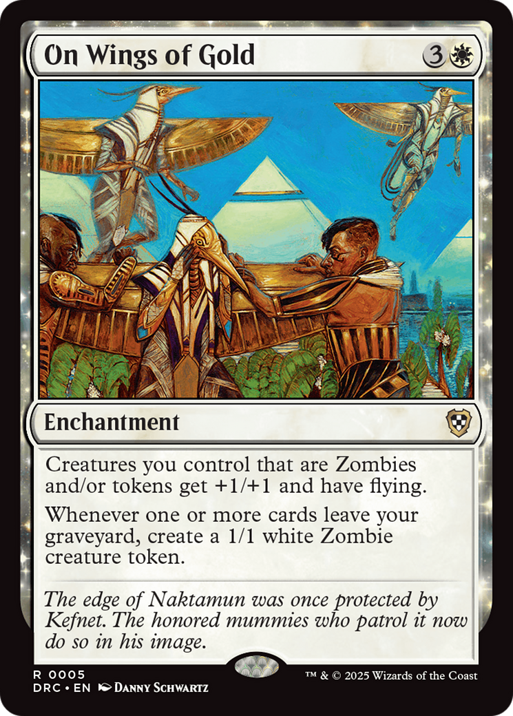 On Wings of Gold [Aetherdrift Commander] | Jomio and Rueliete's Cards and Comics