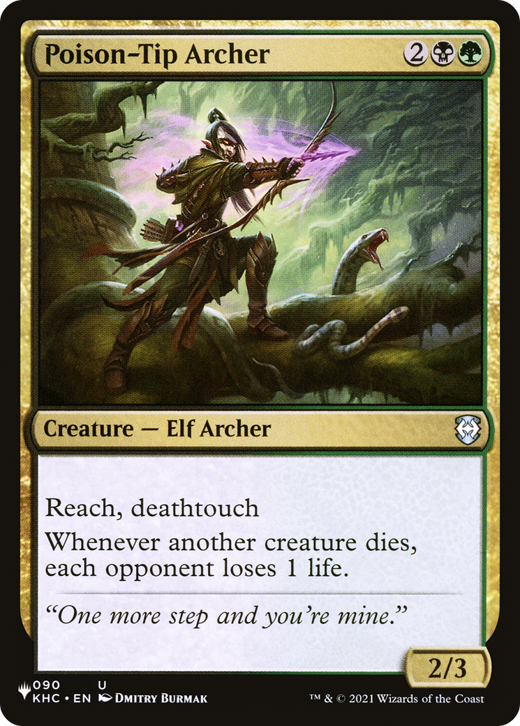 Poison-Tip Archer [The List] | Jomio and Rueliete's Cards and Comics