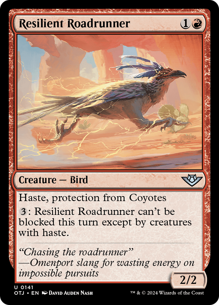 Resilient Roadrunner [Outlaws of Thunder Junction] | Jomio and Rueliete's Cards and Comics