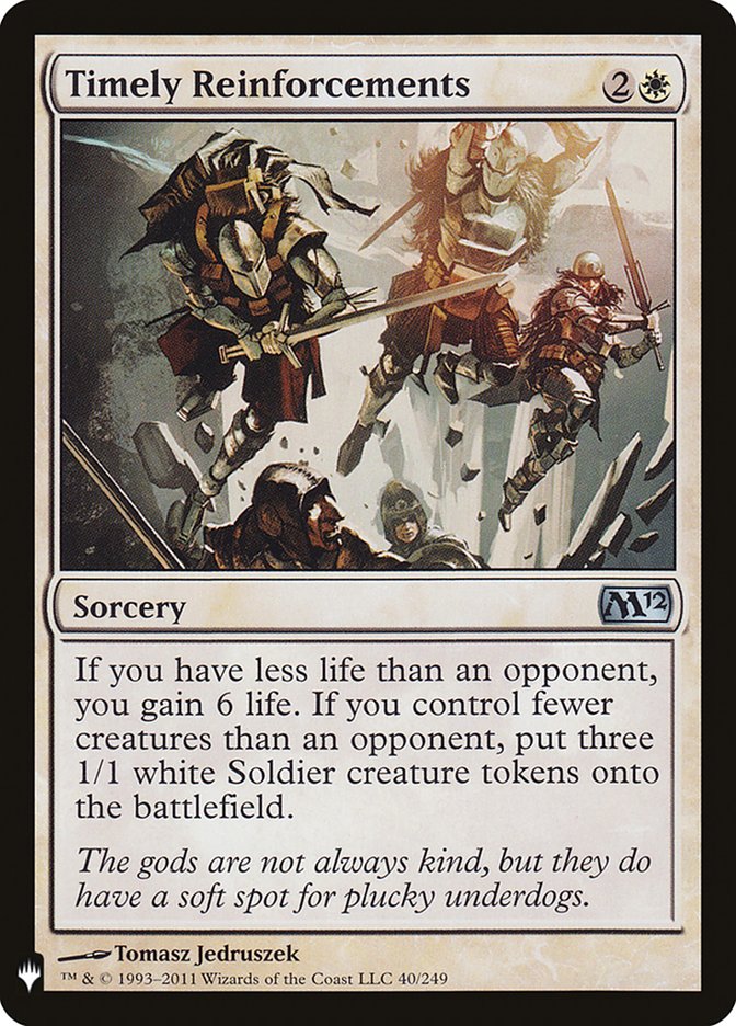 Timely Reinforcements [Mystery Booster] | Jomio and Rueliete's Cards and Comics