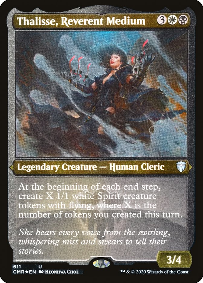 Thalisse, Reverent Medium (Etched) [Commander Legends] | Jomio and Rueliete's Cards and Comics