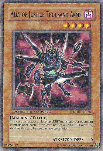 Ally of Justice Thousand Arms [DT01-EN078] Common | Jomio and Rueliete's Cards and Comics