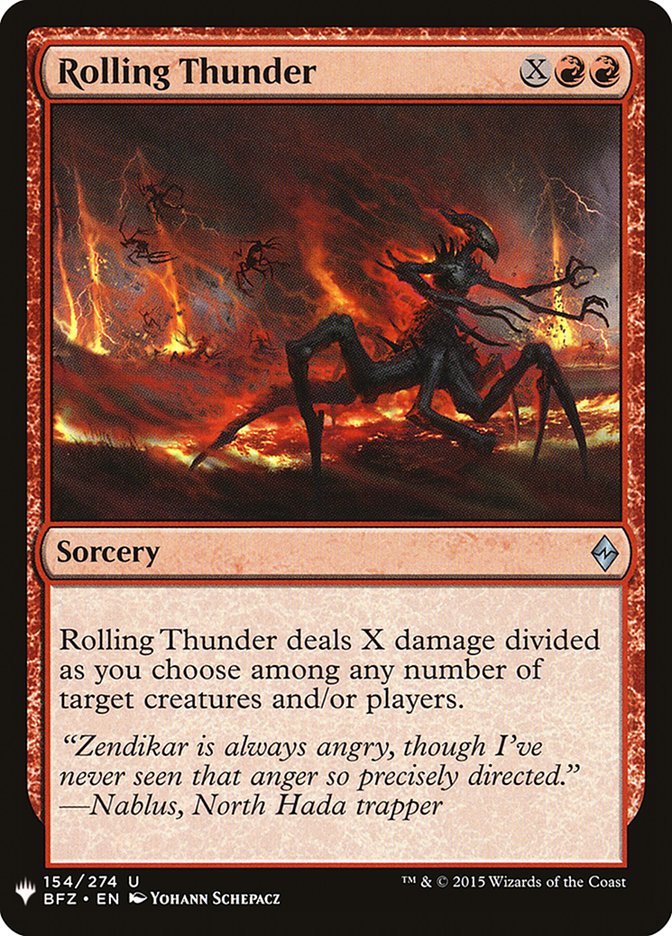Rolling Thunder [Mystery Booster] | Jomio and Rueliete's Cards and Comics