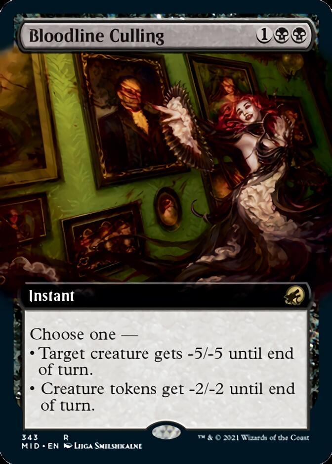 Bloodline Culling (Extended Art) [Innistrad: Midnight Hunt] | Jomio and Rueliete's Cards and Comics
