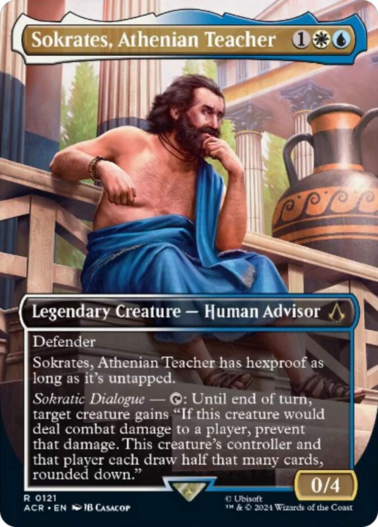 Sokrates, Athenian Teacher (Borderless) [Assassin's Creed] | Jomio and Rueliete's Cards and Comics